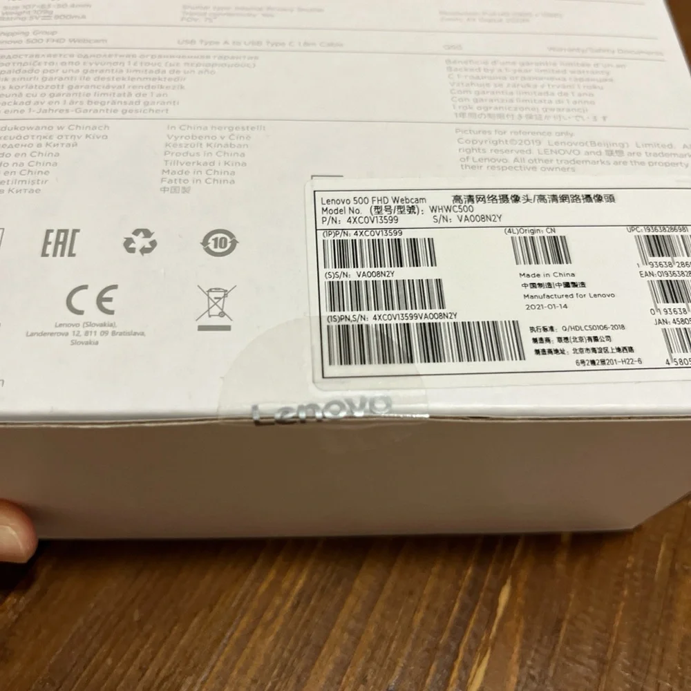 Lenovo 500 FHD Webcam